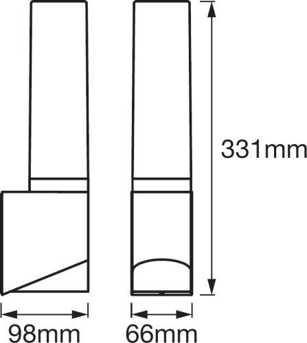 medidas dimensiones apliques de exterior